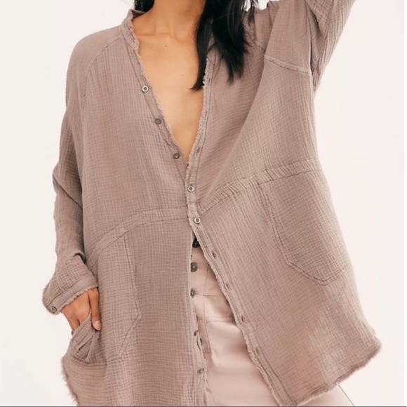 Free People Summer Daydream Button Down Shirt NWT - Picture 2 of 8